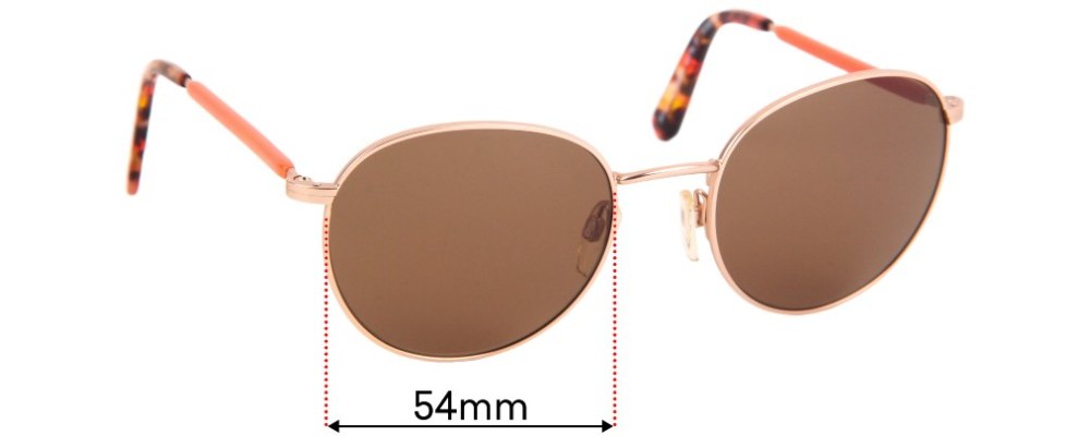 Sunglass Fix Replacement Lenses for Max & Co Sun Rx 01 - 54mm Wide